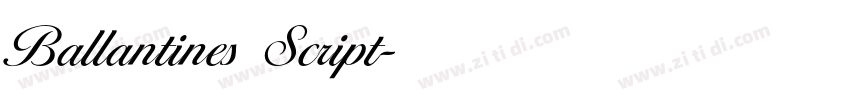 Ballantines Script字体转换